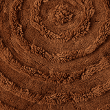 Round woolen rug mahogany - Urban nest