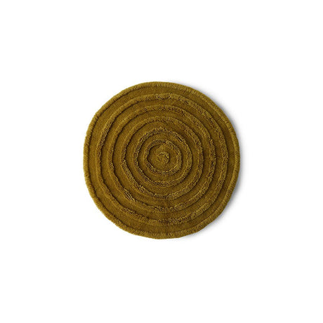 Round woolen rug seaweed - Urban nest