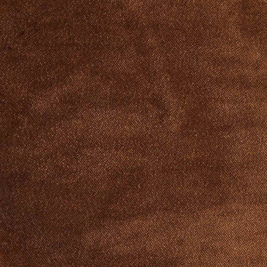 Nomad couch: royal velvet, caramel