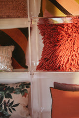 Rugged woolen cushion cherry red - Urban nest