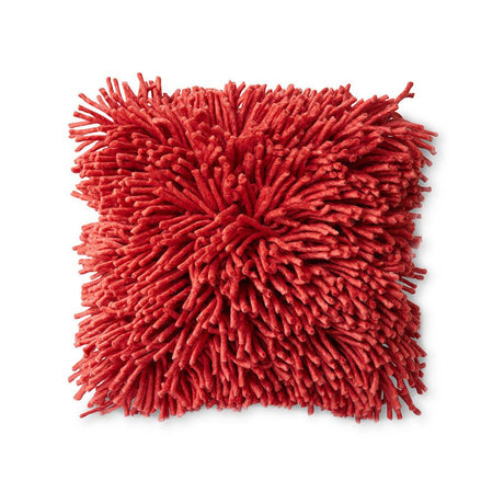 Rugged woolen cushion cherry red - Urban nest