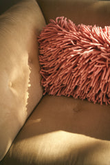 Rugged woolen cushion pink - Urban nest