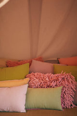 Rugged woolen cushion pink - Urban nest