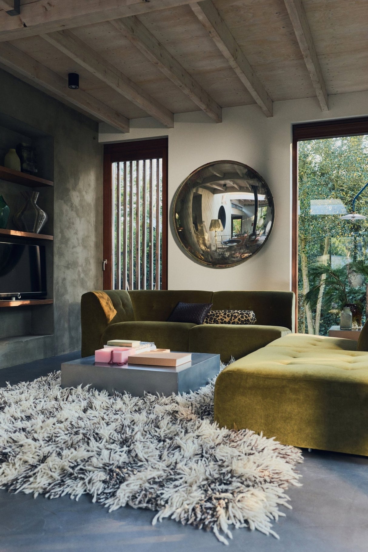 Shaggy rug, checkers - Urban nest