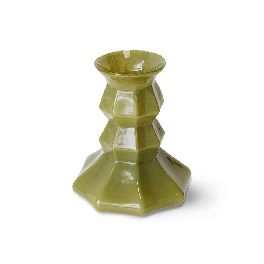 Silhouette glass vase, green - Urban nest