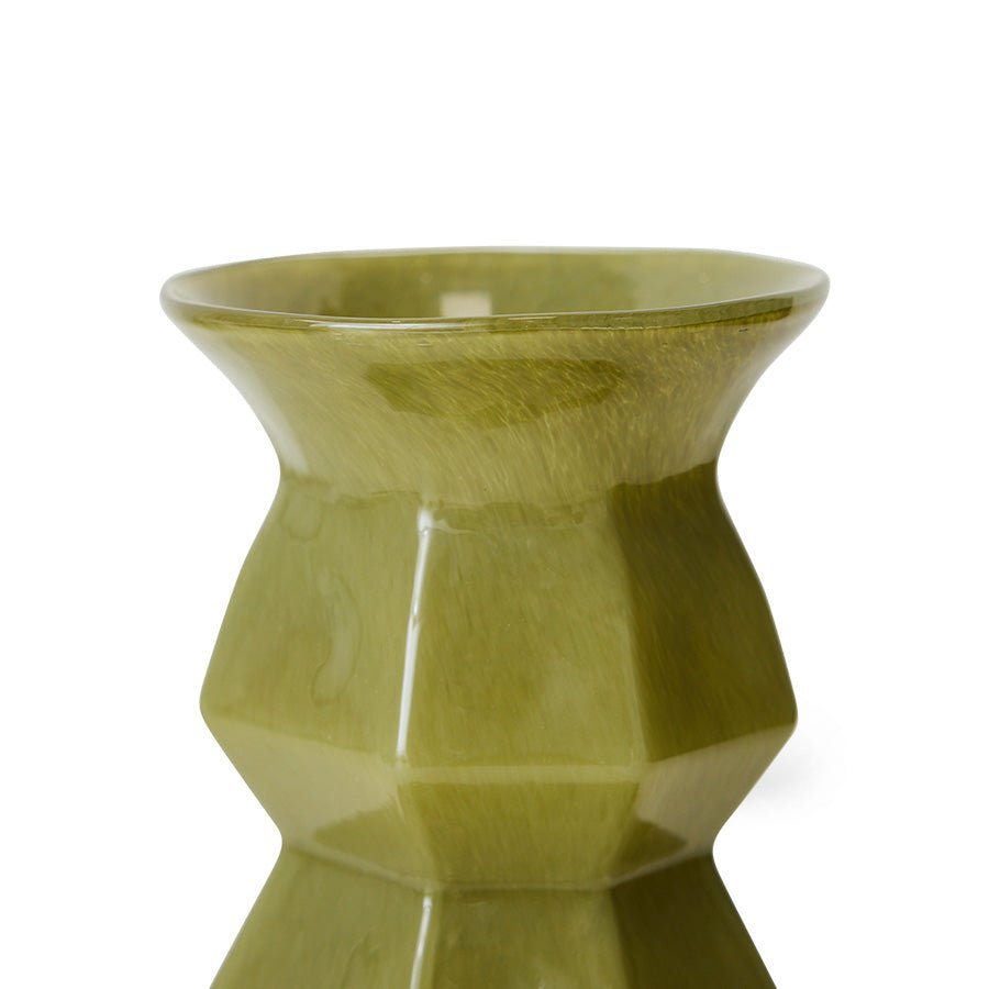 Silhouette glass vase, green - Urban nest
