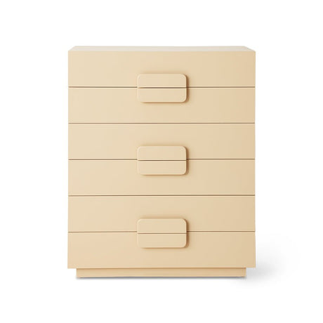 Spacious drawer cabinet - cream - Urban nest