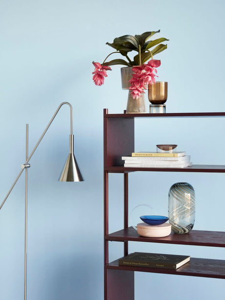 Stand vase amber - small
