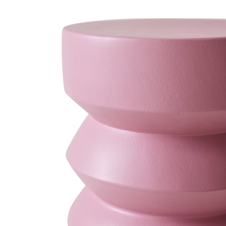 Stoneware side table - rouge - Urban nest