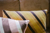 Striped velvet cushion - honey - Urban Nest