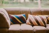 Striped velvet cushion - rose - Urban Nest