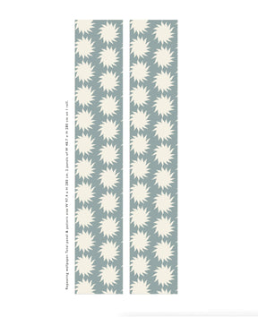 Sunny blue wallpaper - Urban nest