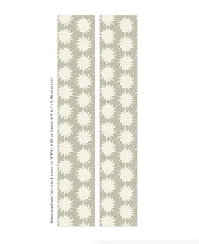 Sunny green wallpaper - Urban nest