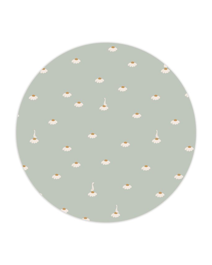 Sweet camomile green light wallpaper - Urban nest