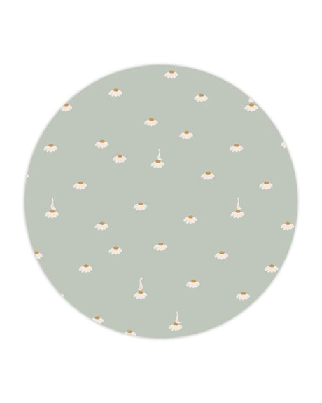 Sweet camomile green light wallpaper - Urban nest