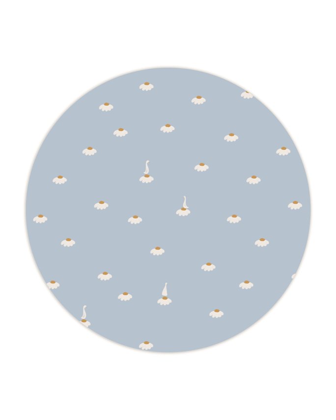 Sweet camomile sky blue wallpaper - Urban nest