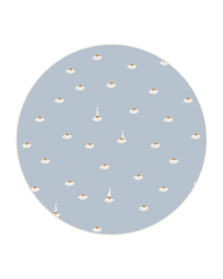 Sweet camomile sky blue wallpaper - Urban nest