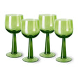 The emeralds: wine glass tall lime green, set of 4 - Urban nest