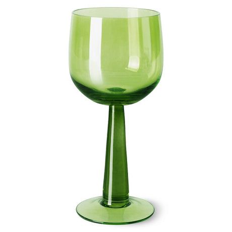 The emeralds: wine glass tall lime green, set of 4 - Urban nest