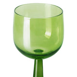 The emeralds: wine glass tall lime green, set of 4 - Urban nest
