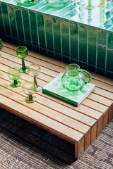 The emeralds: wine glass tall lime green, set of 4 - Urban nest
