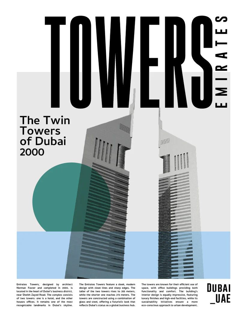 Towers emirates poster - Urban nest