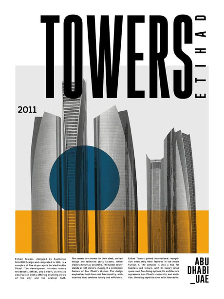Towers etihad poster - Urban nest