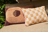 Tufted graphic cushion - bark - Urban Nest