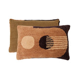 Tufted graphic cushion - bark - Urban Nest