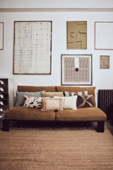 Velvet brown cushion - Urban nest