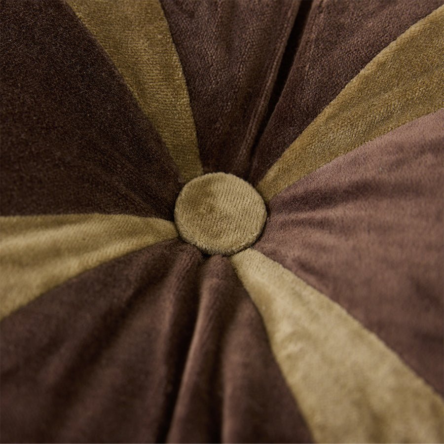 Velvet brown cushion - Urban nest