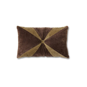 Velvet brown cushion - Urban nest