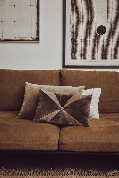 Velvet cushion army green - Urban nest