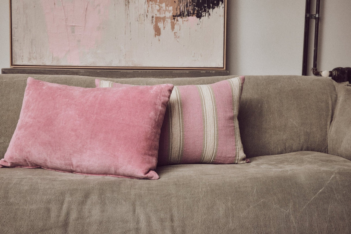 Velvet cushion rose - Urban nest