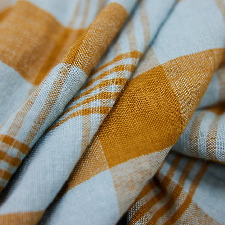 Vida check table cloth amber/blue - Urban nest