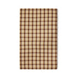 Vida check table cloth chestnut/cream (140x220cm) - Urban nest