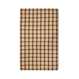 Vida check table cloth chestnut/cream (140x220cm) - Urban nest