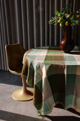 Vida check table cloth mint/olive - Urban nest