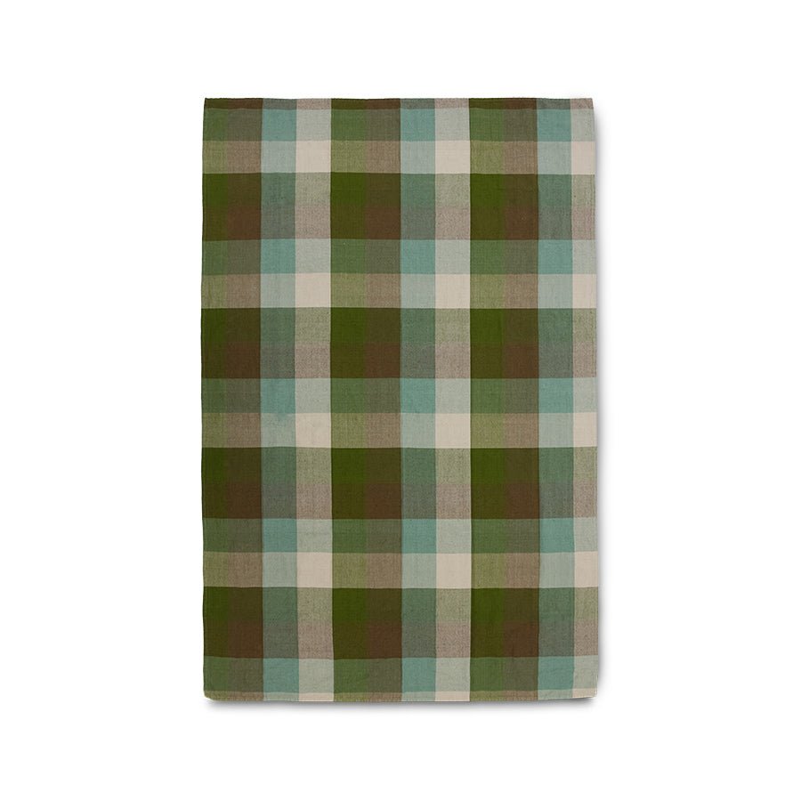 Vida check table cloth mint/olive - Urban nest