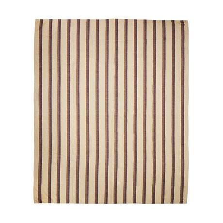 Vida striped bedspread chestnut/cream - Urban nest