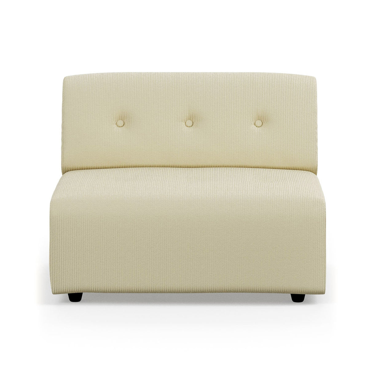 Vint couch: element middle, corduroy rib, hay - Urban nest