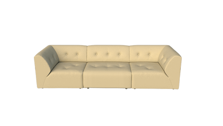 Vint couch: element middle, corduroy rib, hay - Urban nest