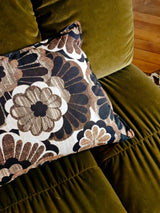 Wave couch: element middle royal velvet, olive - Urban nest