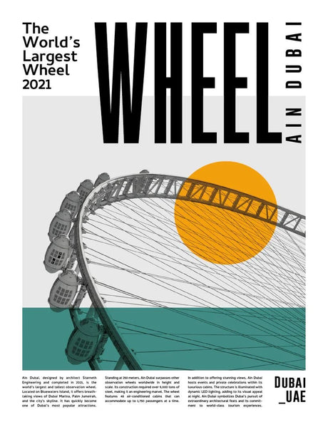 Wheel ain dubai poster - Urban nest