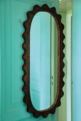 Wooden ripple mirror - Urban nest