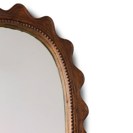 Wooden ripple mirror - Urban nest