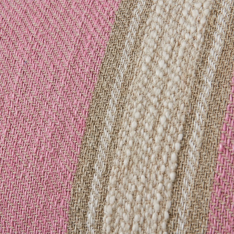 Woven striped cushion blush - Urban nest