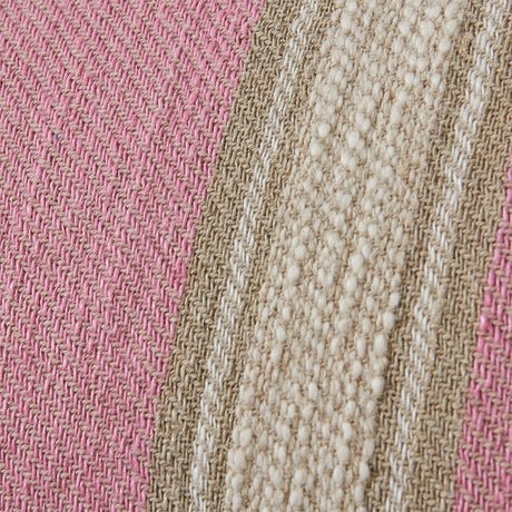Woven striped cushion blush - Urban nest