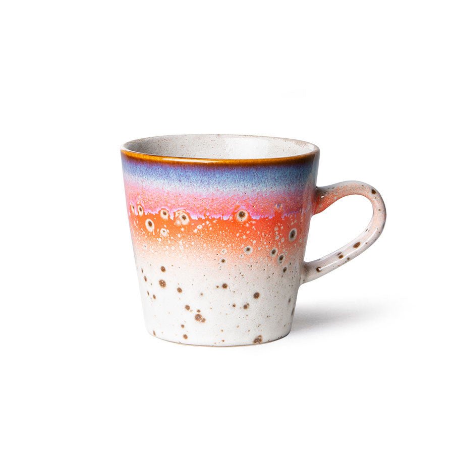 70s ceramics: americano mug, asteroids - Urban Nest
