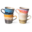 70s ceramics: americano mugs - Pegasus (set of 4) - Urban Nest